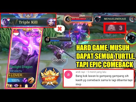 TOP GLOBAL MOSKOV MENERIMA CHALLENGE DARI VIEWER, AWALNYA DI BANTAI, AKHIRNYA MVP - MOBILE LEGENDS