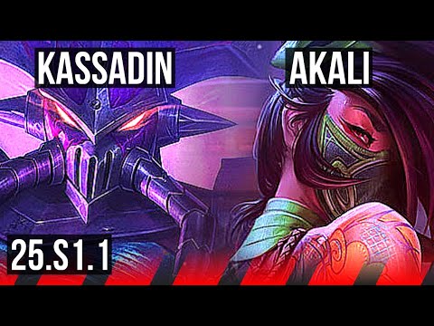 KASSADIN vs AKALI (TOP) | 800+ games | BR Grandmaster | 25.S1.1