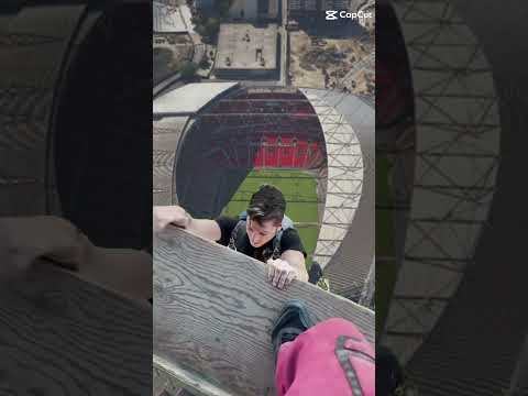 Crazy man jumps Into Wembley stadium 🤯 #greenscreen #trending #football #viral #wembley