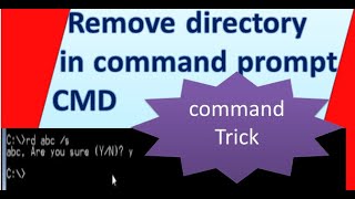 how to remove directory in cmd with example