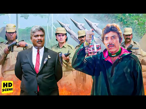 गेंडा स्वामी.. तुम्हारे मिसाइल के फ्यूज कंडक्टर निकल दिए है | Tirangaa | Nana Patekar Raaj Kumar