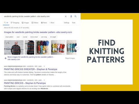HOW TO FIND KNITTING PATTERNS: Without Searching Ravelry