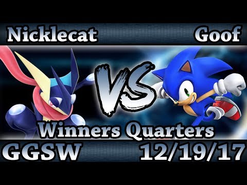 GGSW 63 - Nicklecat (Greninja) Vs. Goof (Sonic) Smash Wii U Winners Quarters - Smash 4