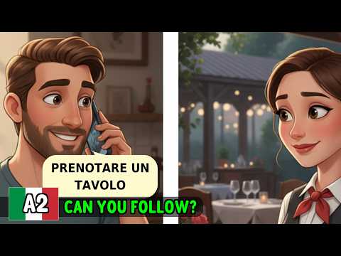 🍽️ Prenotare al Ristorante in Italiano: Tavolo e Allergie (Dialogo A1-A2)