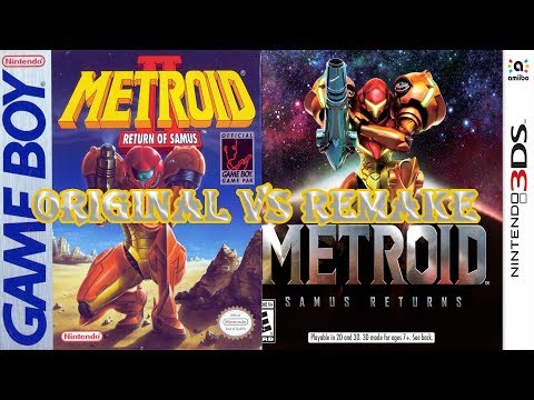 METROID II RETURN OF SAMUS ORIGINAL VS REMAKE METROID SAMUS RETURNS #operationsamusreturn