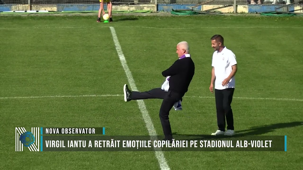 Virgil Iantu a retrăit emoțiile copilăriei pe stadionul alb-violet