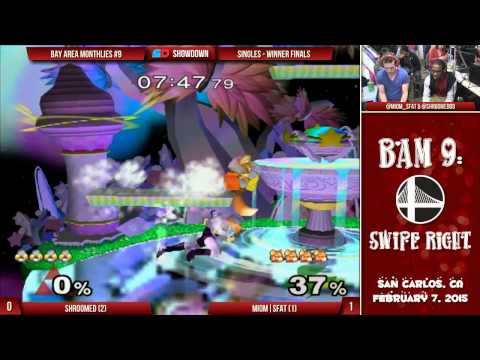 BAM #9 - Winner Finals: Shroomed (Sheik, Marth) vs MIOM|SFAT (Fox)