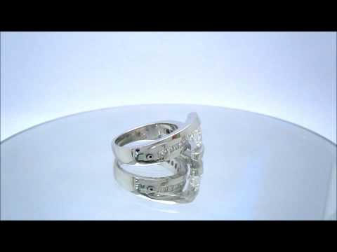 ROUND & PRINCESS DIAMOND TENSION ENGAGEMENT RING 1.62CT - KNR INC - 140.1