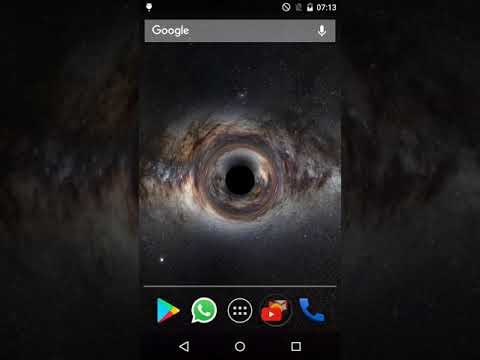 Blackhole live wallpaper 3D Video