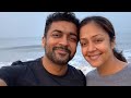 Suriya Jyothika S Kerala Vacation Beach Yoga Couple Goals Shorts Trending