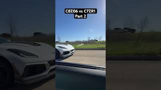 Stock Corvette C8 Z06 vs Stock Corvette C7 ZR1