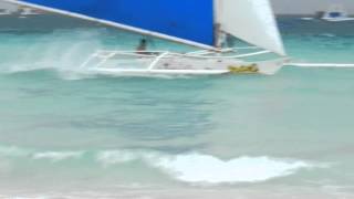 preview picture of video 'sailing paraws in boracay island'