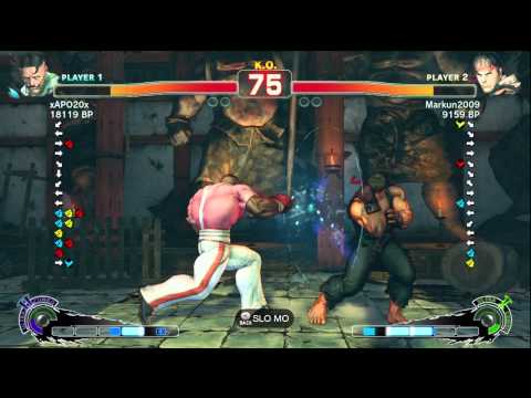 xAPO20x [Dudley] vs Markun2009 [Ryu] SSF4 Japanese Online Ranked Matches - TRUE-HD