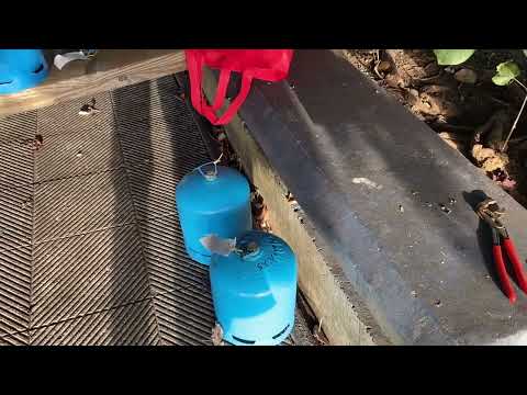 Camping GAZ Flaschen füllen , homemade in der Marina :-) SY Vixen