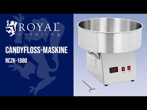 Produktvideo - Candyfloss-maskine - 52 cm - 1200 W - rustfrit stål