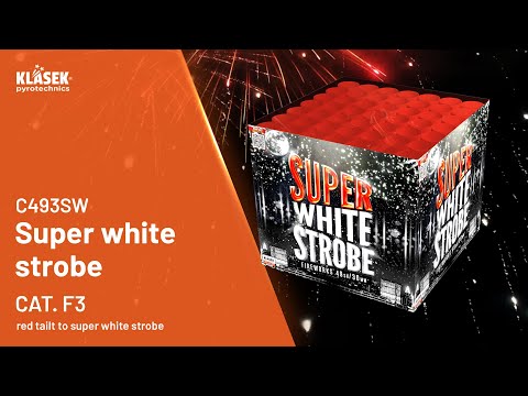 C493SW Super white strobe | Klasek pyrotechnics
