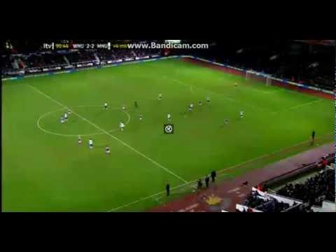 ROBIN VAN PERSIE GOAL MANCHESTER UNITED 2-2 WEST HAM 5-1-2013 FA CUP THIRD ROUND