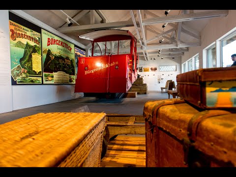 mit der Standseilbahn auf den Bürgenstock - eine sehr lange Fahrt diesmal!