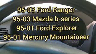 1989-1994 Explorer, Ranger, Bronco II & Navajo Instrument Panel Bezel ...
