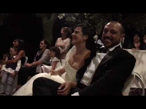 VIDEO MATRIMONIO DIVERTENTE ROMA - ORETI VIDEO STUDIO - PROIEZIONE FILMINO MATRIMONIO LIVE-