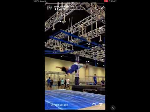 Evan Andrews Fails The Double Tilt Ladder 😂😂 #ninja