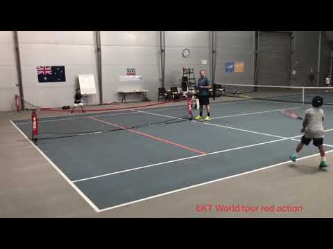 Great red ball tennis