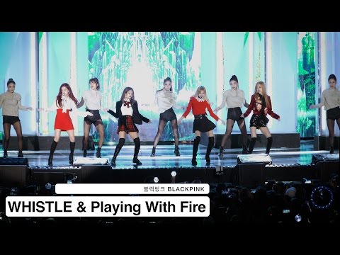 블랙핑크 BLACKPINK[4K 고정직캠]WHISTLE & 불장난@1119 Rock Music
