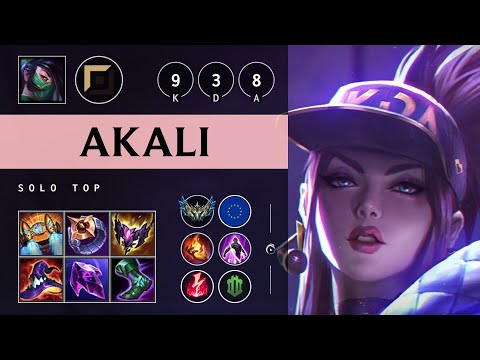 Akali Top vs Renekton - EUW Challenger Patch 25.20