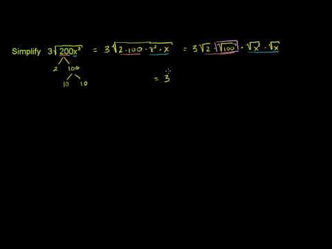 Simplifying Radical Expressions 2