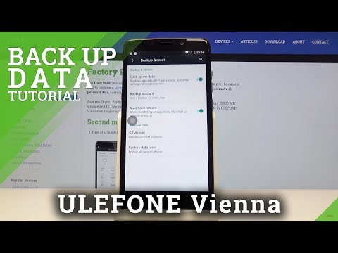 How to Allow Google Backup in ULEFONE Vienna - Create Backup Account