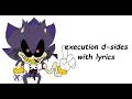 EXECUTION D-SIDES WITH LYRICS - FNF D-SIDES REDUX ft. Kevin SV & Kasane Teto [APRIL FOOLS]
