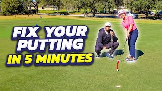 Fix your putting in 5 minutes: Learn how to practice before your round