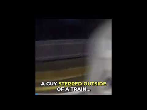 Crazy guy performs a VERY RISKY STUNT #viral #TFL #London #Transportforlondon