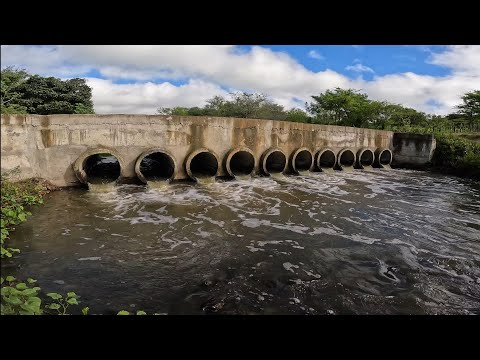 RIO ipojuca CONTINUA transbordando APOS fortes CHUVAS de INVERNO no PERNAMBUCO 