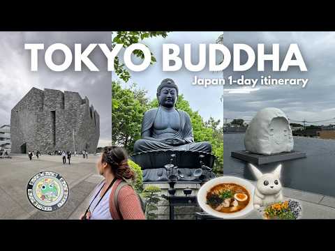 Visit the GREAT BUDDHA OF TOKYO & the Bookshelf Theater in Saitama with me! | Japan Travel Guide 🇯🇵