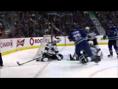 Vancouver Canucks vs San Jose Sharks Game Highlights January 21st 2012