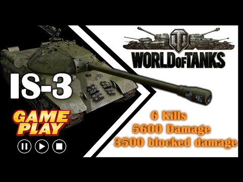 IS-3 Master, 5600 damage, kills 6, 3500 blocked damage, Murovanka