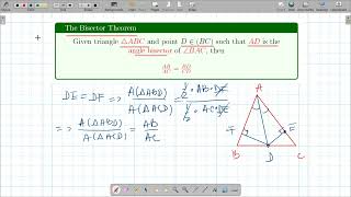 The Bisector Theorem