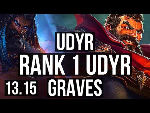 UDYR vs GRAVES (JNG) | 12/0/13, Rank 1 Udyr, Legendary, Rank 17 | NA Challenger | 13.15