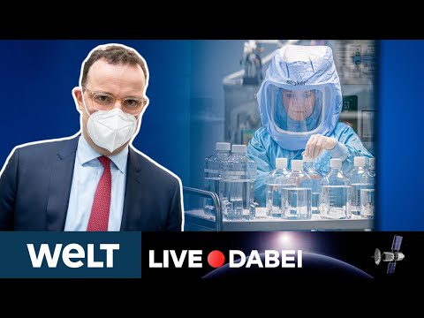 Statement Jens Spahn & Daniel Günther zum Biontech-Produktionsstart in Reinbeck | WELT LIVE DABEI