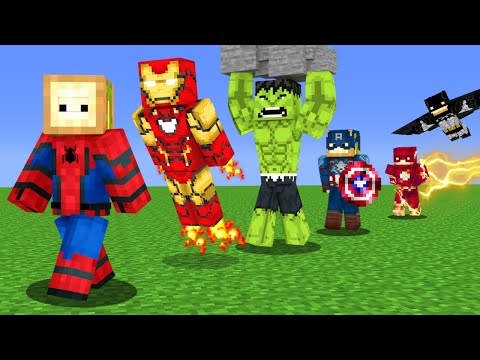 SÜPER KAHRAMAN OLARAK EVRİMLEŞTİM! - Minecraft