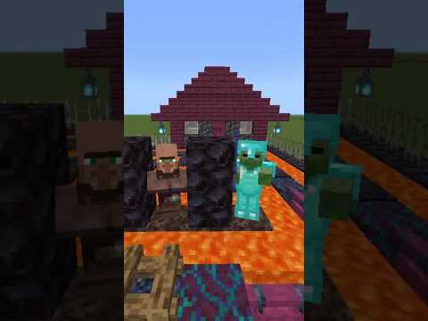 "Insane Villager Outsmarts Enchanted Zombie" #viral