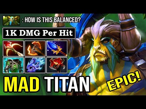 MADNESS MID ELDER TITAN 7.23 AGHANIM BUFF 1K DMG PER HIT Disaster Carry 100% Deleted ALL DotA 2