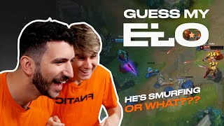 If This Is BRONZE, What Is Happening in IRON?! | Guess My ELO 2022 ft. Razork and Yamato