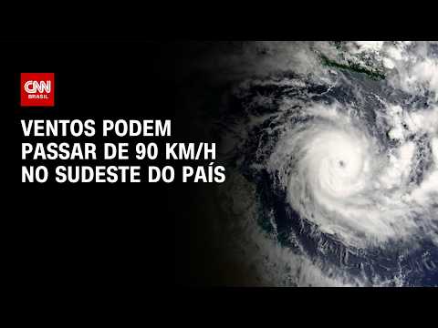 Alerta intensificado: ciclone vai provocar ventos de 100 km/h em SP e no RJ | CNN NOVO DIA