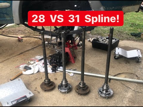 Ford 9 inch 28 spline vs 31 spline axles!