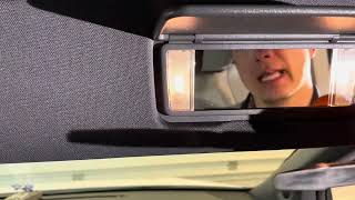2021-2024 Toyota Sienna Hybrid Sunvisor Mirror Vanity Light Bulb Replacement Instructions