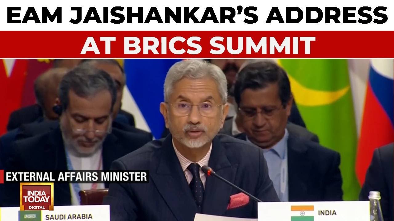 EAM S Jaishankar's Strong Warning On Terror As He Addresses BRICS Summit | BRICS 2024 | India Today