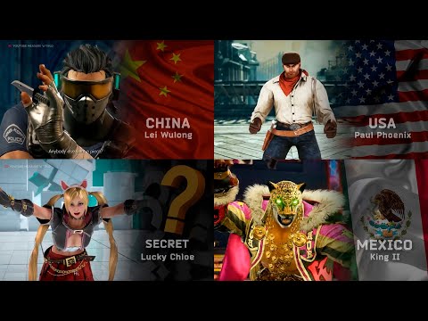 TEKKEN 7 • Characters Nationality from different countries (skin Costume TEKKEN 7)
