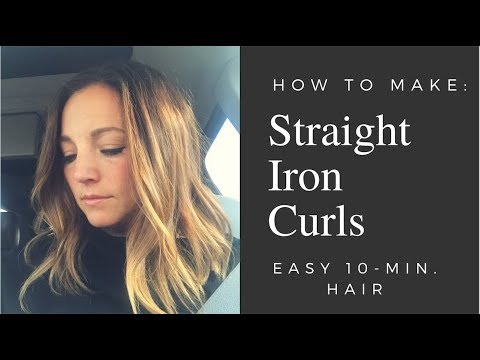 Straight Iron Curls :: 10 Minute Mom Hair